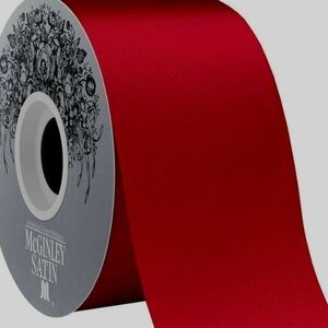 *(50 Yards Of Red 2.5" Inch Wide Acetate Satin Ribbon)*